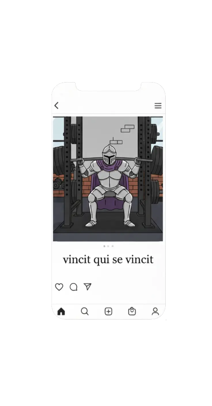 Gala Chad appears on smartphone